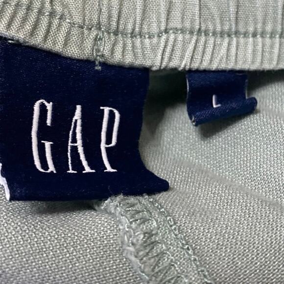 Gap Women's Green High Waisted Straight Leg Trousers Casual Cargo Pants Size L - Picture 4 of 4